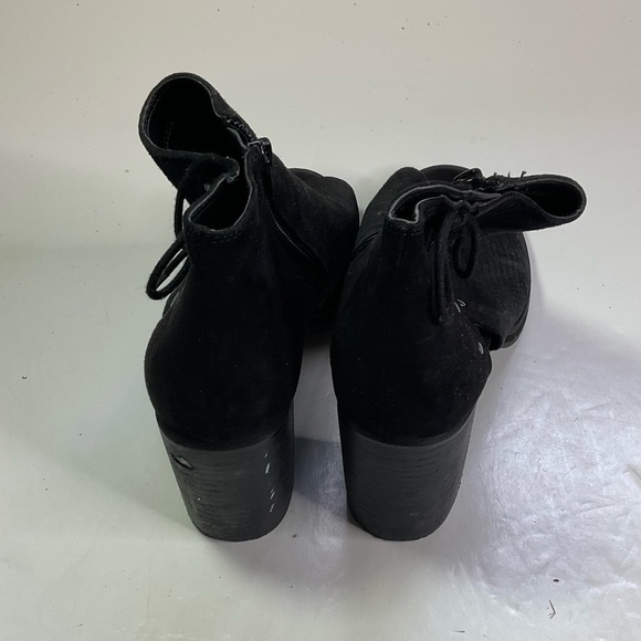 Nine West Peep Toe Ankle Booties Size 9 - Picture 4 of 7